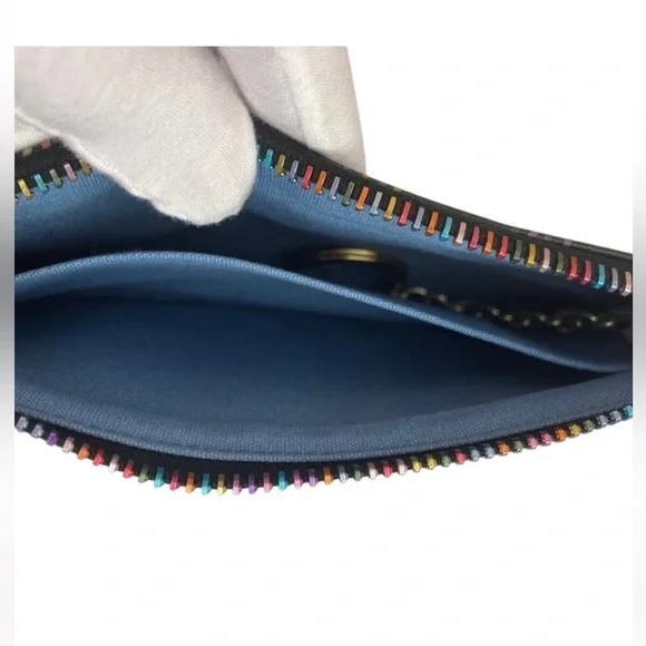 Dooney & Bourke Black Wristlet with Multicolor Logo - Picture 5 of 6